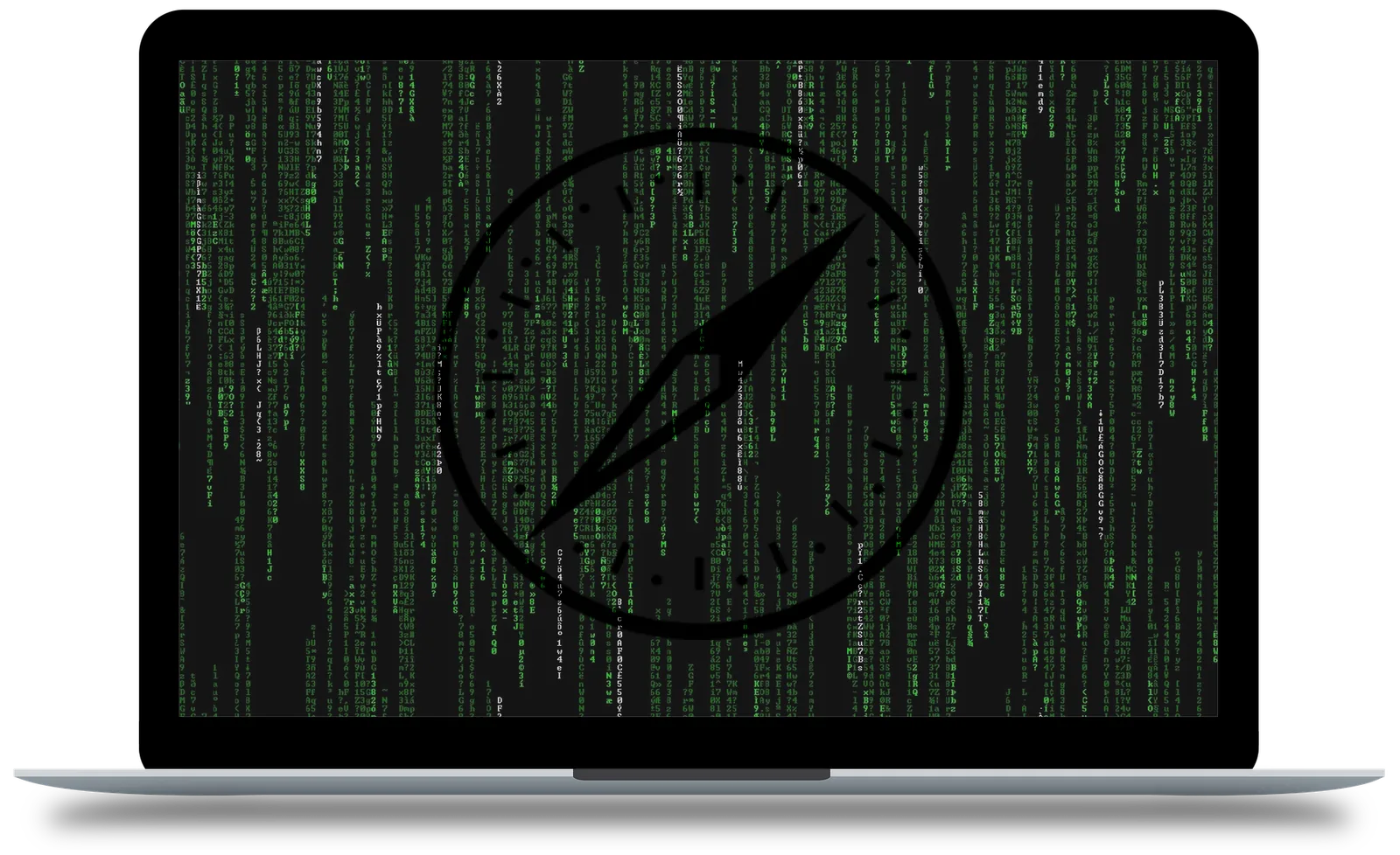 MacBook mit Safari-Symbol – anonym surfen mit Bushfire